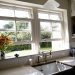 Photo from inside the kitchen showcasing how shite uPVC windows open - Glaze Windows And Doors